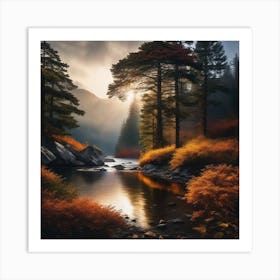 Autumn In The Mountains 37 Art Print