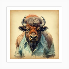 Bison 6 Art Print