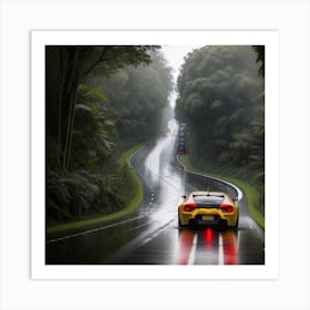 Rainy Day In The Rainforest Art Print