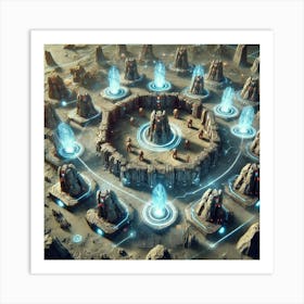 Stonebound Guardians Fortified Zones Art Print