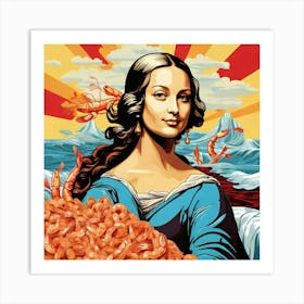 Mona Lisa 8 Art Print