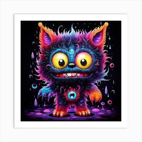 Psychedelic Monster Art Print