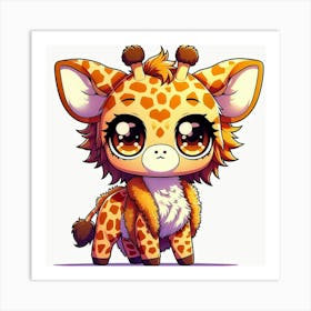 Cute Giraffe Art Print