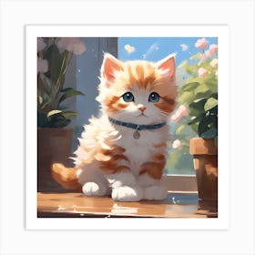 Cute Kitten 3 Art Print