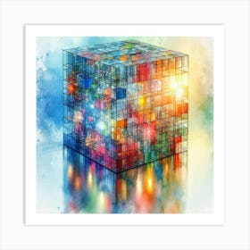 Cube Canvas Print 1 Art Print