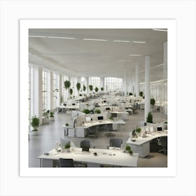 Modern Office Space 1 Art Print