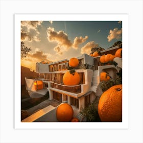 A House Made Of Oranges (1) Art Print