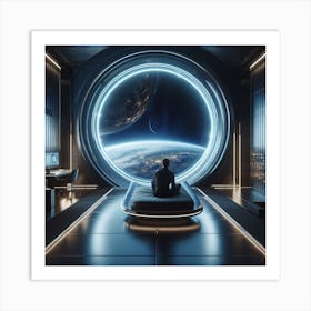 Futuristic Bedroom 3 Art Print