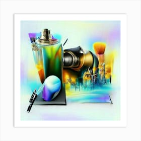 Of A Perfume Bottle Art Print