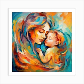 Mother And Child 2 Art Print