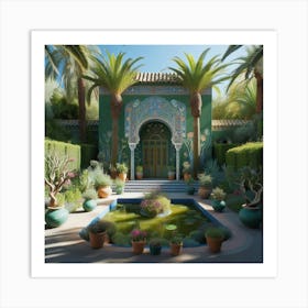 Moroccan Garden Art Print