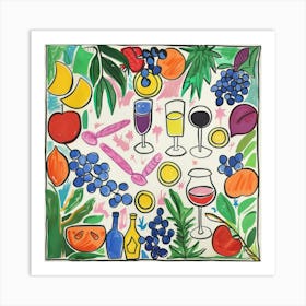 Summer Wine Matisse Style 8 Art Print