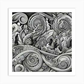 Swirling Swirls Art Print