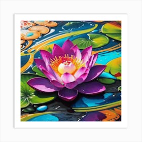 Lotus Flower 45 Art Print