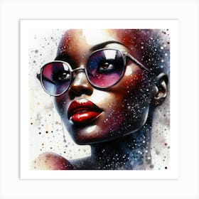 African woman's face 2 Art Print