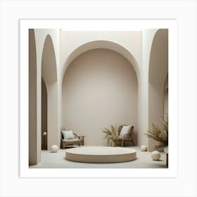 Room With Arches 8 Art Print