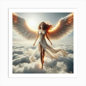 Angel Stock Videos & Royalty-Free Footage Art Print