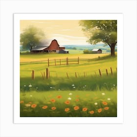 Farm Landscape 15 Art Print