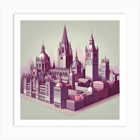 London Cityscape Art Print