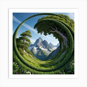 Circle Of Trees Art Print