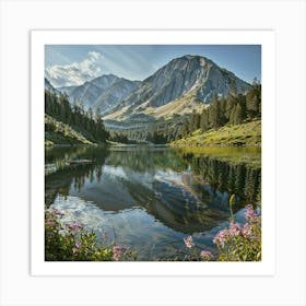 Mountain Lake Art Print