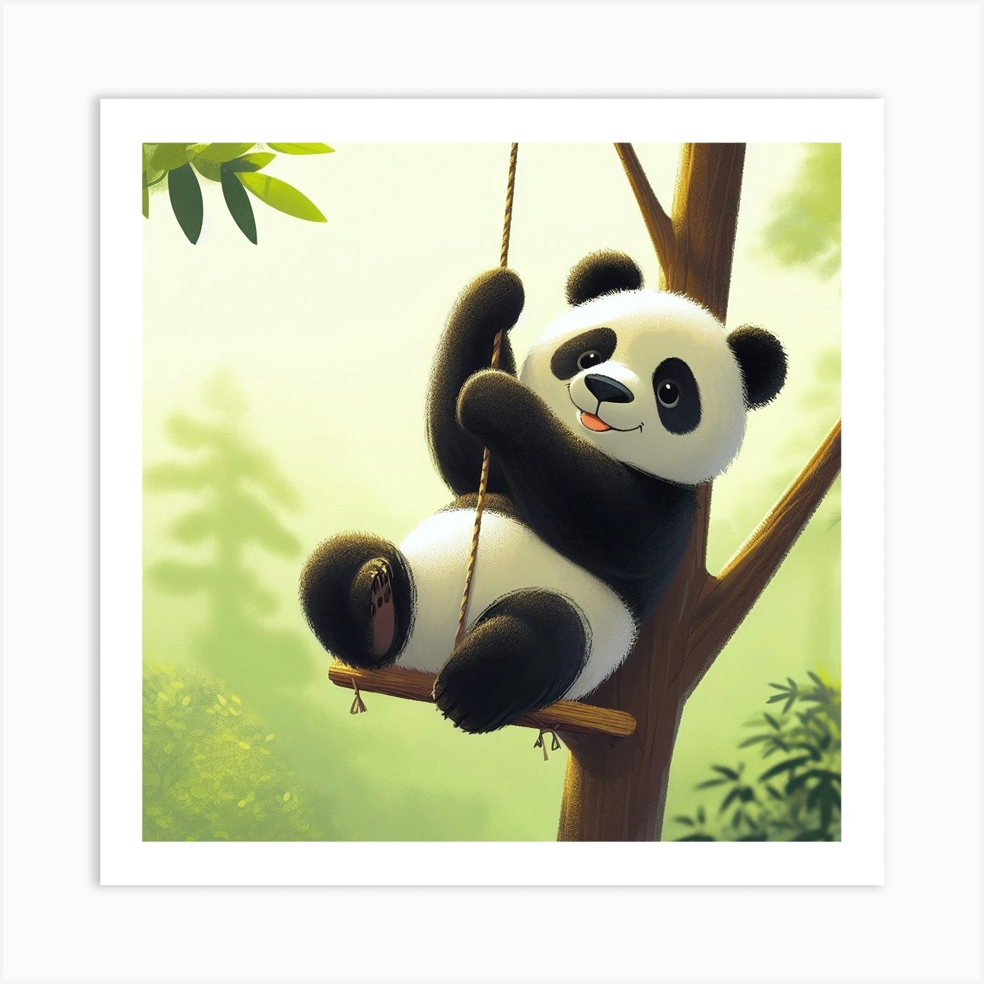 Panda Yoga Art Print for Sale by prouddaydreamer