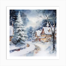 Christmas Easel Whirlwind Art Print