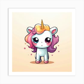 Cute Unicorn 680 Art Print