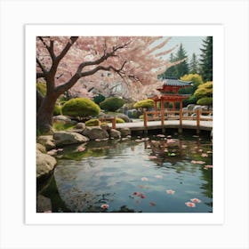 Asian Garden Art Print