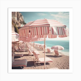 Pinkpositano Sizesquare   Art Print