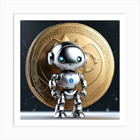 Crypto.com Meme Robot Art Print