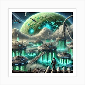 Uranian Vanguard Resource Extraction Systems Art Print