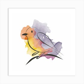 Watercolor Bird 1 Art Print