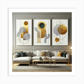 Abstract Geometric Wall Art Art Print