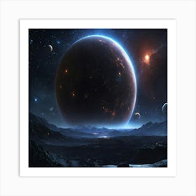 Planets In Space 3 Art Print