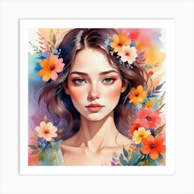 Watercolor Painting 5 Art Print