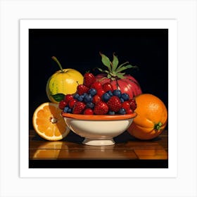 Fruit Bowl Art Print