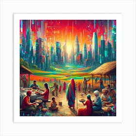 Cityscape 5 Art Print