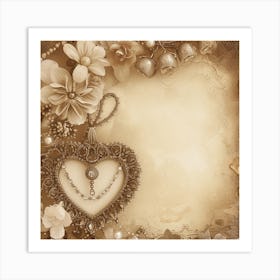 Shabby Chic Background Photo Art Print