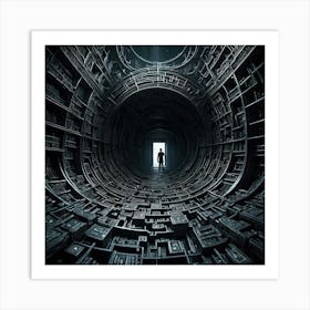 Man In A Tunnel Art Print