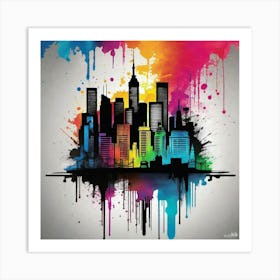 New York City Skyline 70 Art Print