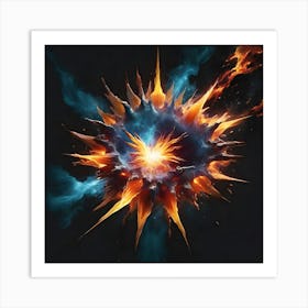 Burst Of Fire Art Print