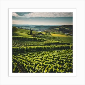 Vineyards In France Art Print