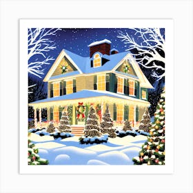 Christmas House 15 Art Print