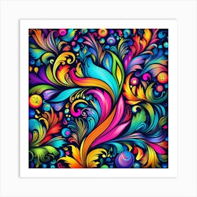 Colorful Abstract Background Art Print