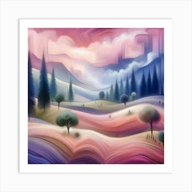 Landscape Painting Art Print