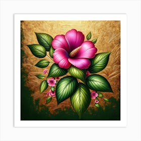 Hibiscus Flower Painting Art Print