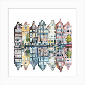 Amsterdam Houses 1 Art Print