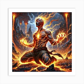 A Dramatic Scene Depicting Ronan S Unstable Power Art Print