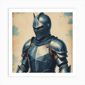 Knight In Armor Art Print